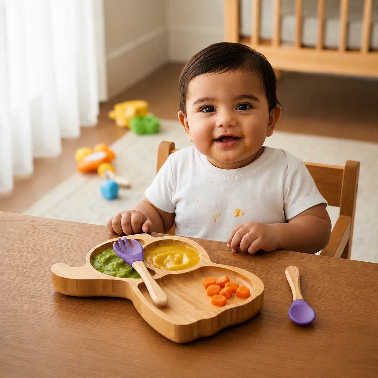Elephant Eco Friendly Baby Bamboo Feeding Set
