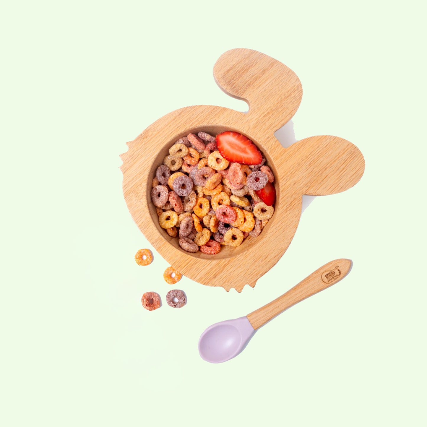 EcoBunny Bamboo Baby Tableware Set for Babies