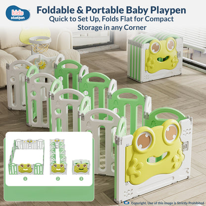 Frog Baby Playpen – Safe Play Space
