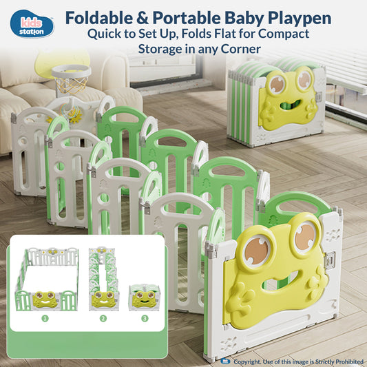 Frog Baby Playpen – Safe Play Space