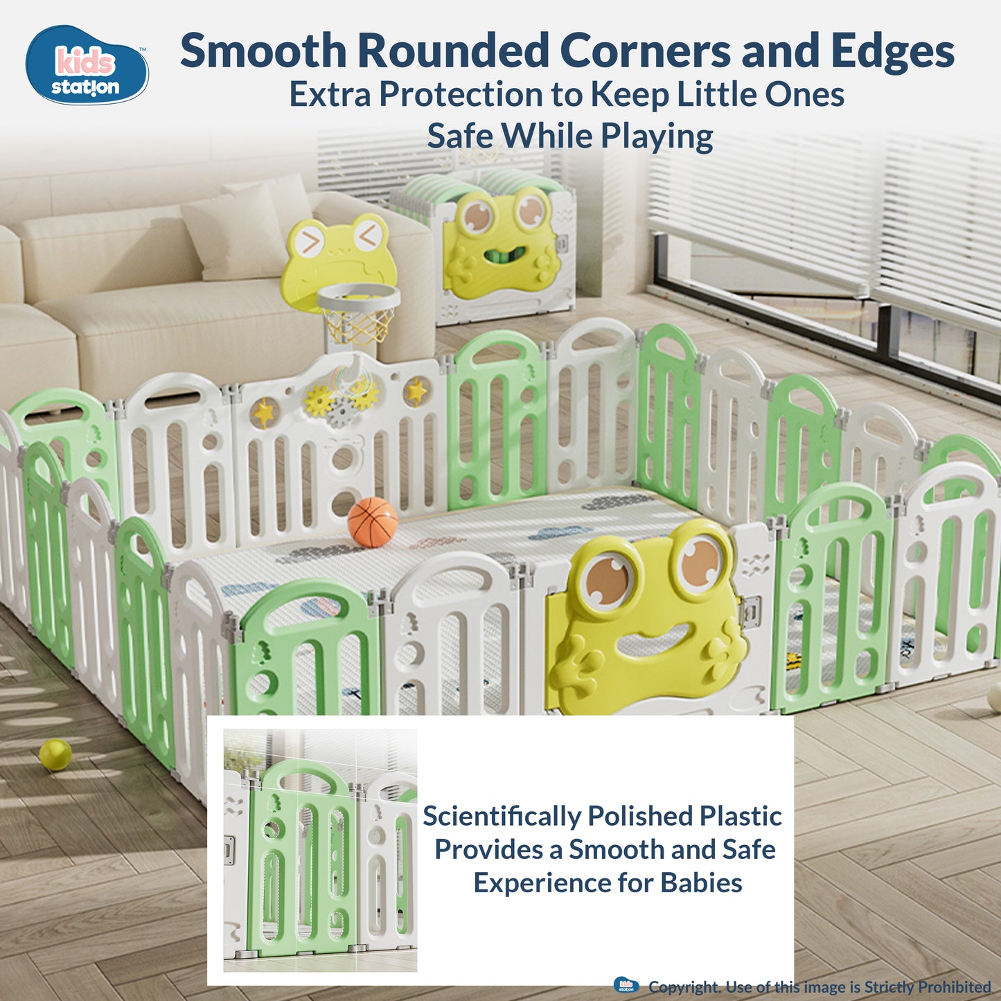 Frog Baby Playpen – Safe Play Space