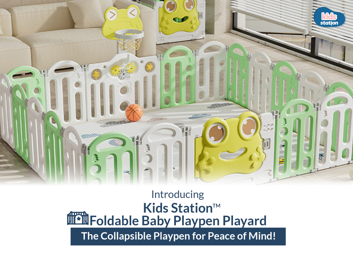 Frog Baby Playpen – Safe Play Space