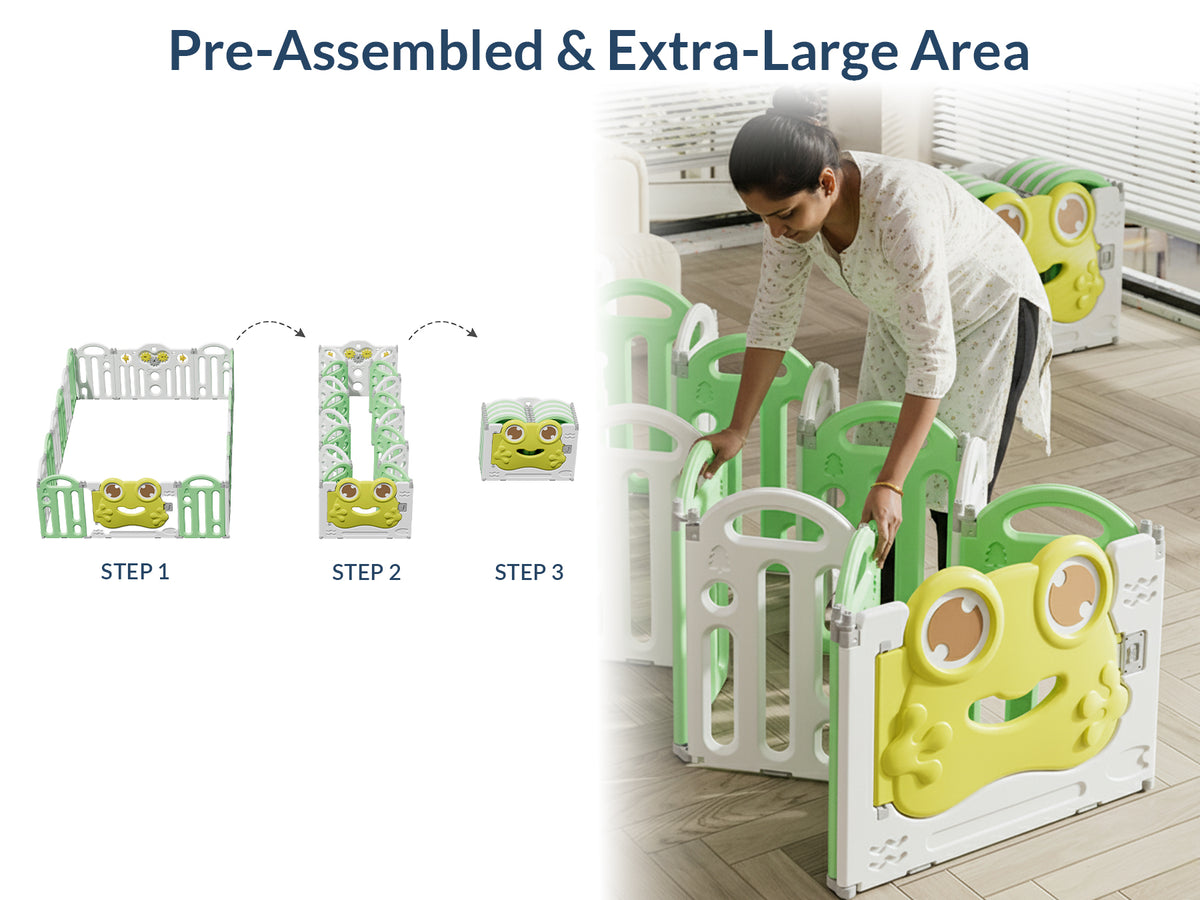 Frog Baby Playpen – Safe Play Space