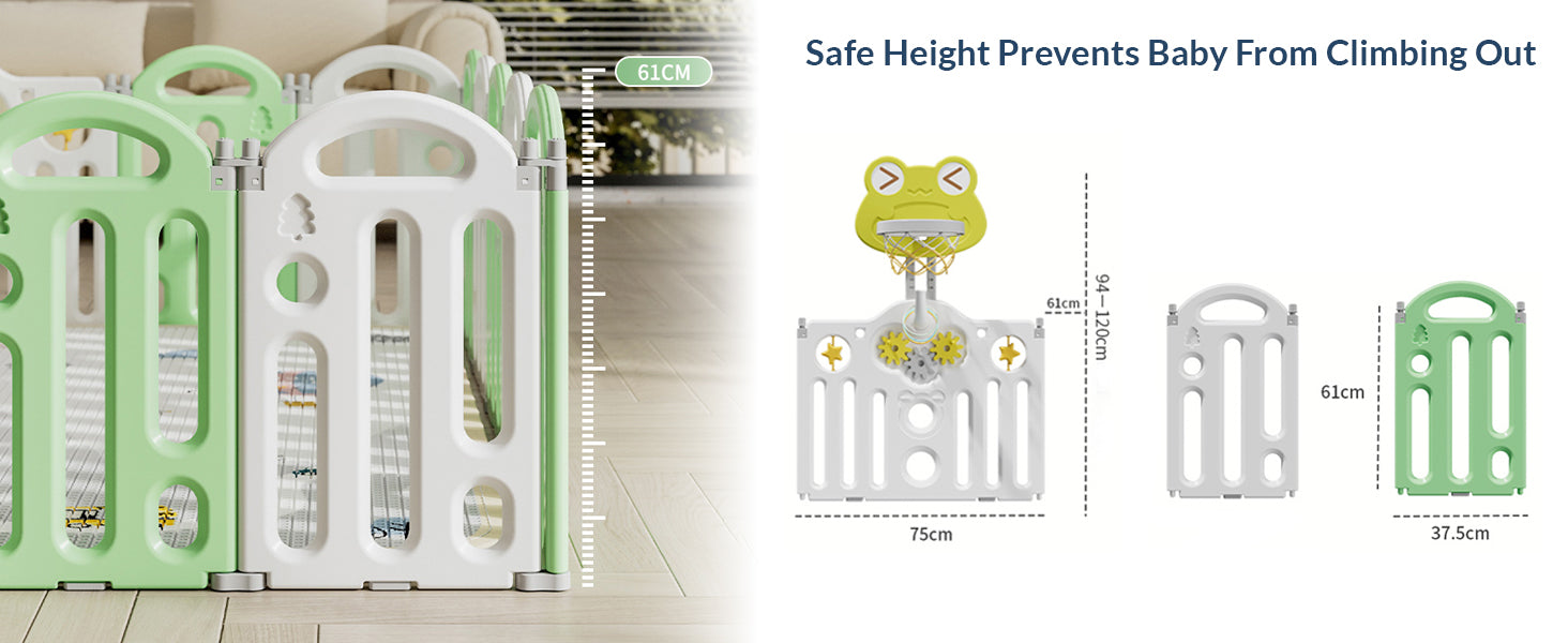 Frog Baby Playpen – Safe Play Space