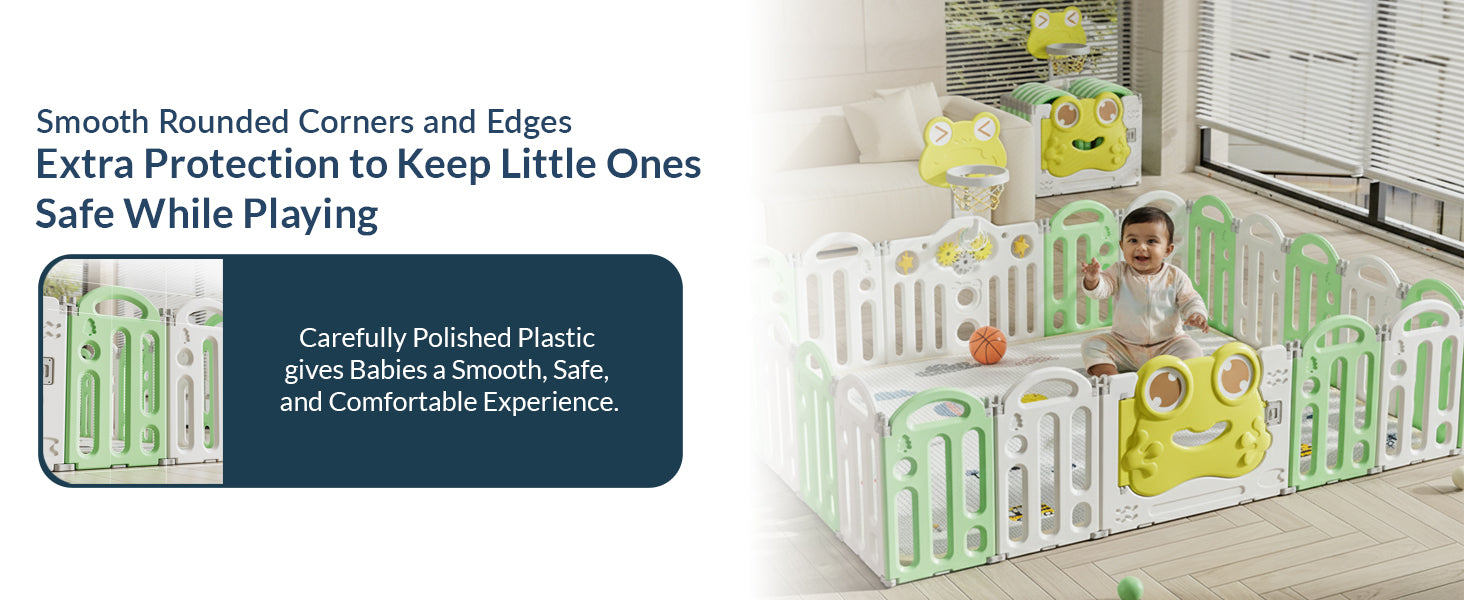 Frog Baby Playpen – Safe Play Space