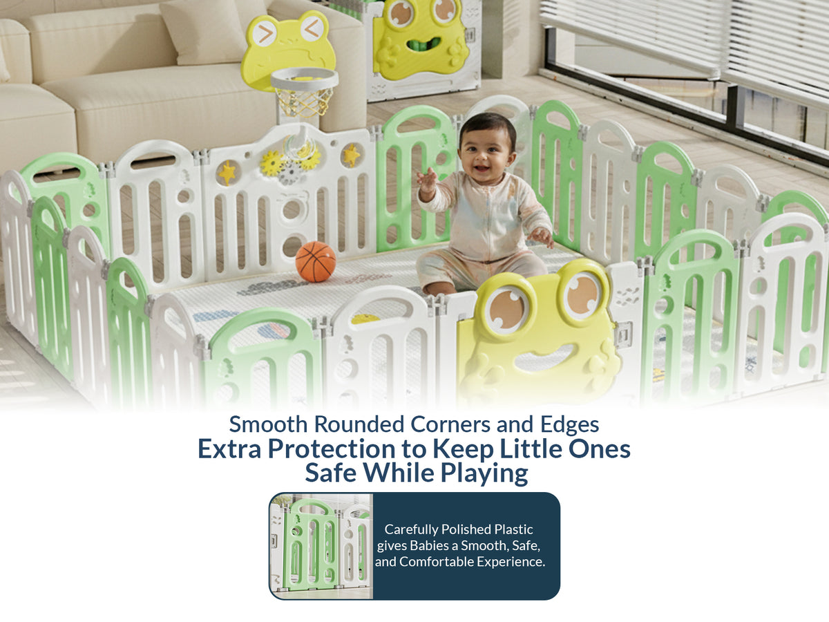 Frog Baby Playpen – Safe Play Space
