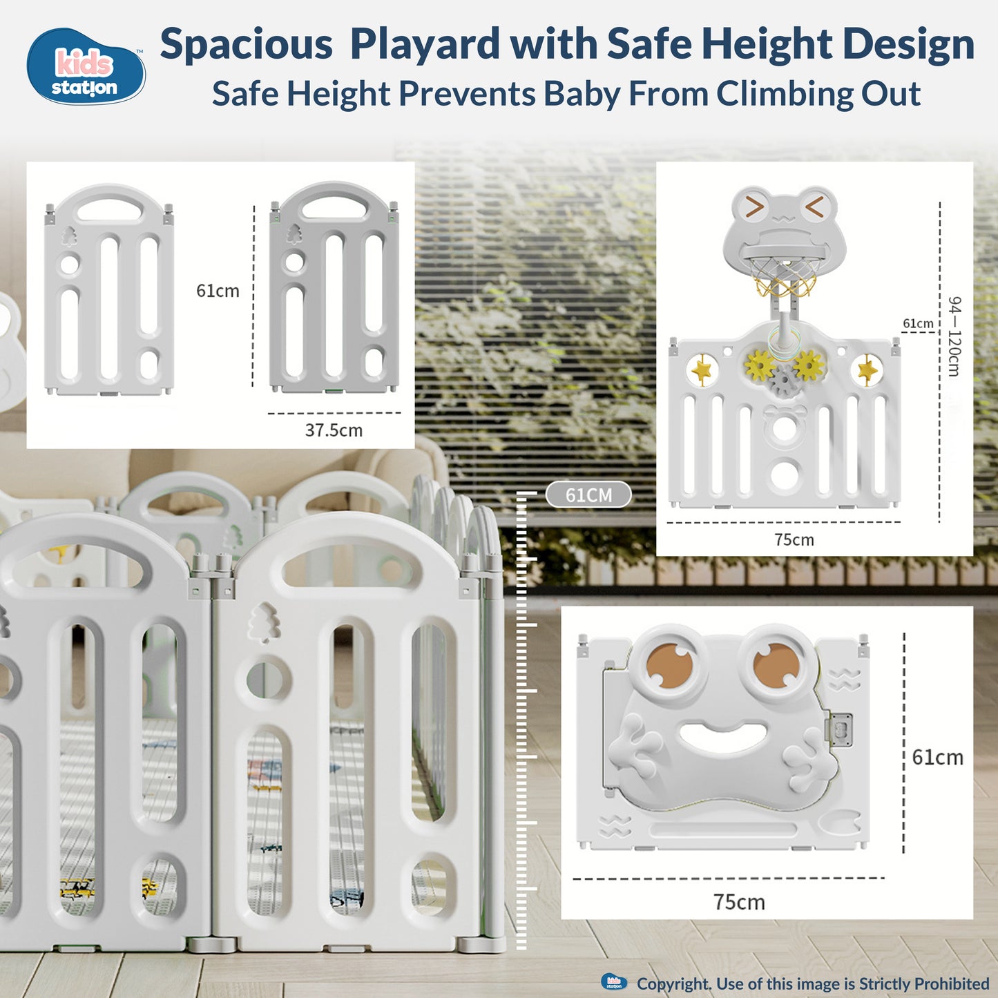Frog Baby Playpen – Safe Play Space