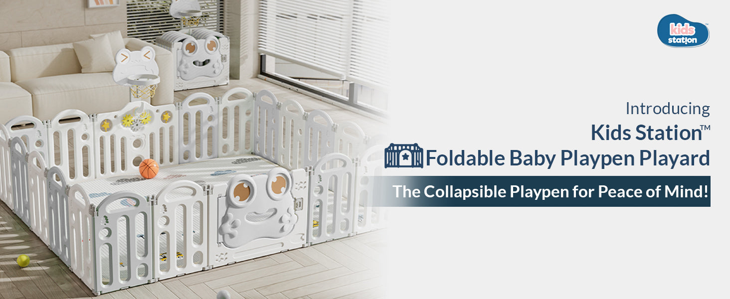 Frog Baby Playpen – Safe Play Space