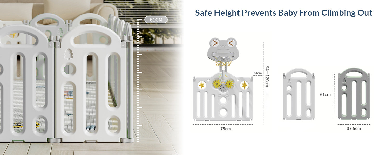 Frog Baby Playpen – Safe Play Space