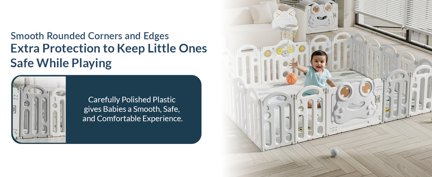Frog Baby Playpen – Safe Play Space