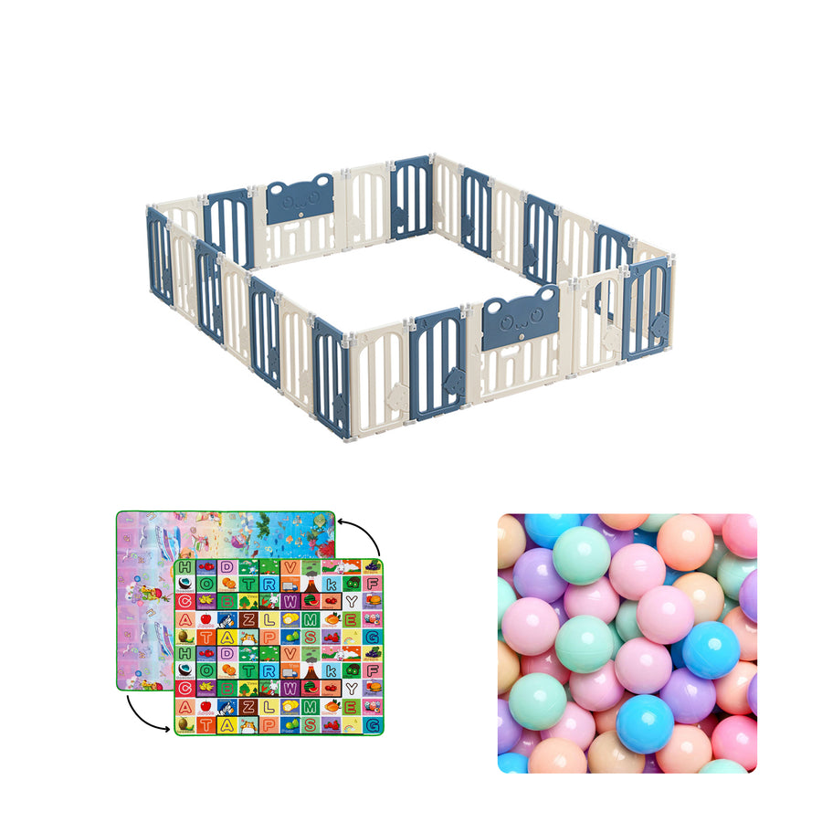Little Bear Playard with Balls & Play Mat