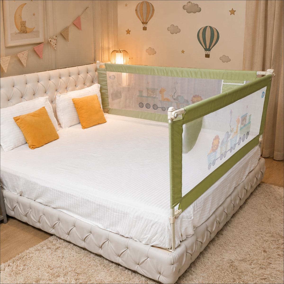 2-Side Foldable New Model Baby Bed Rail Guard