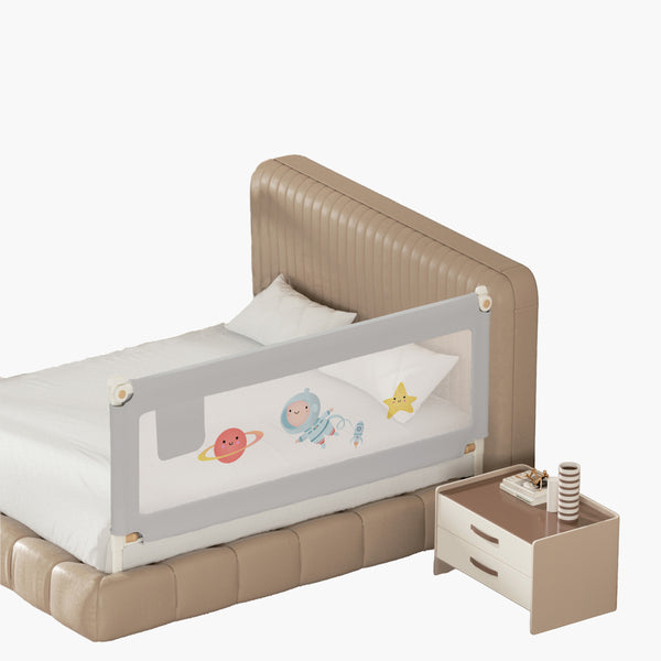 Kids Station 1-Side Foldable Baby Bed Rail Guard | Portable, Patented – Made in India