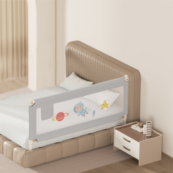 Kids Station 1-Side Foldable Baby Bed Rail Guard | Portable, Patented – Made in India