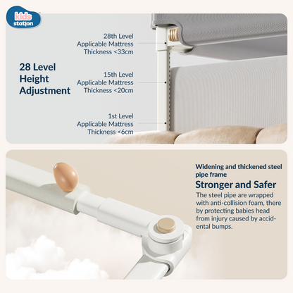 1-Side Foldable New Model Baby Bed Rail Guard