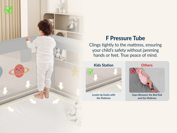 3-Side Foldable New Model Baby Bed Rail Guard