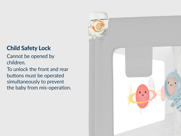 3-Side Foldable New Model Baby Bed Rail Guard