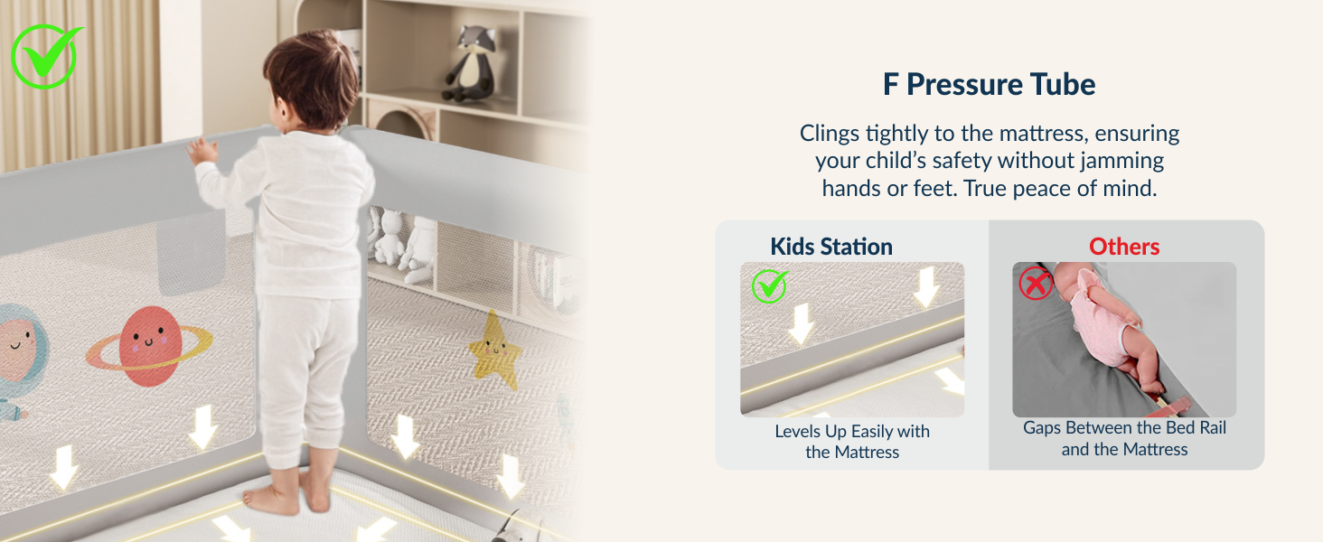 3-Side Foldable New Model Baby Bed Rail Guard