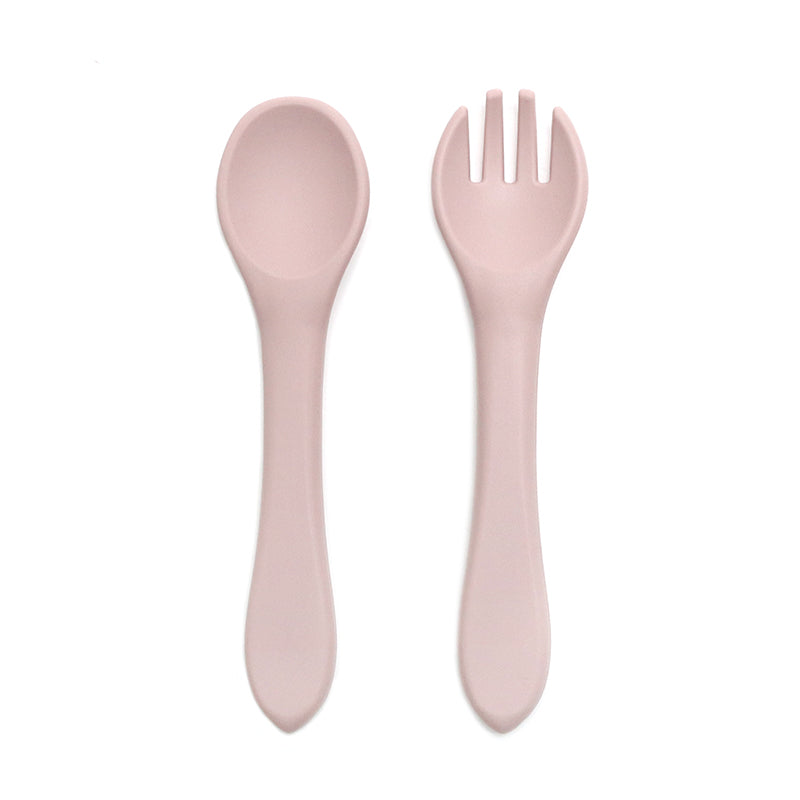Kids Station Silicone Spork & Spoon Set – Safe Feeding for Babies & Toddlers