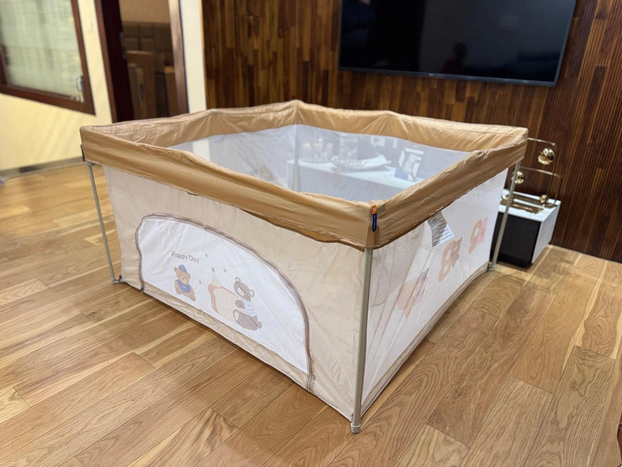 Baby Foldable Playpen with Fun Prints