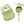 Kids Station™ Green 3pcs Bib, Bowl and Spoon Baby Silicone Feeding Set