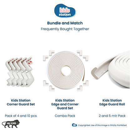 Kids Station L-Shape NBR Corner Guards for Baby Safety