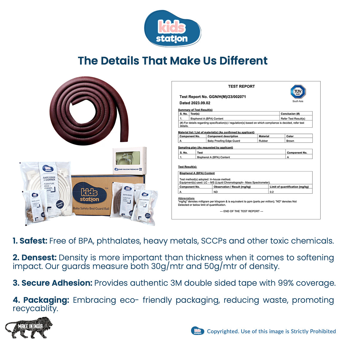 Dense Foam Edge Guard – L-Shape Cushion Strip for Baby Safety