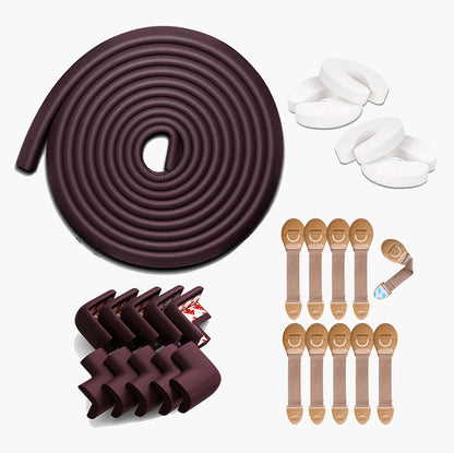 Kids Station Baby Proofing Kit – Edge Guards, Corner Guards, Door Stopper & Safety Locks