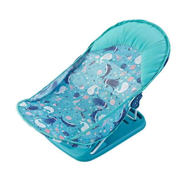 Kids Station Printed Baby Bather – Soft, Foldable & Supportive Bath Seat for New-borns