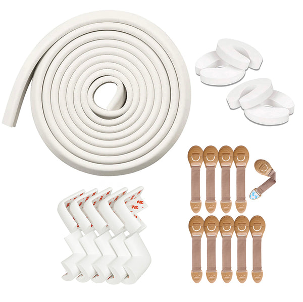 Kids Station™ Baby Proofing Kit (White and Beige)