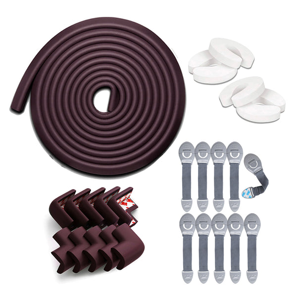 Kids Station™ Baby Proofing Kit (Brown and Grey)