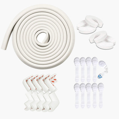 Kids Station Baby Proofing Kit – Edge Guards, Corner Guards, Door Stopper & Safety Locks