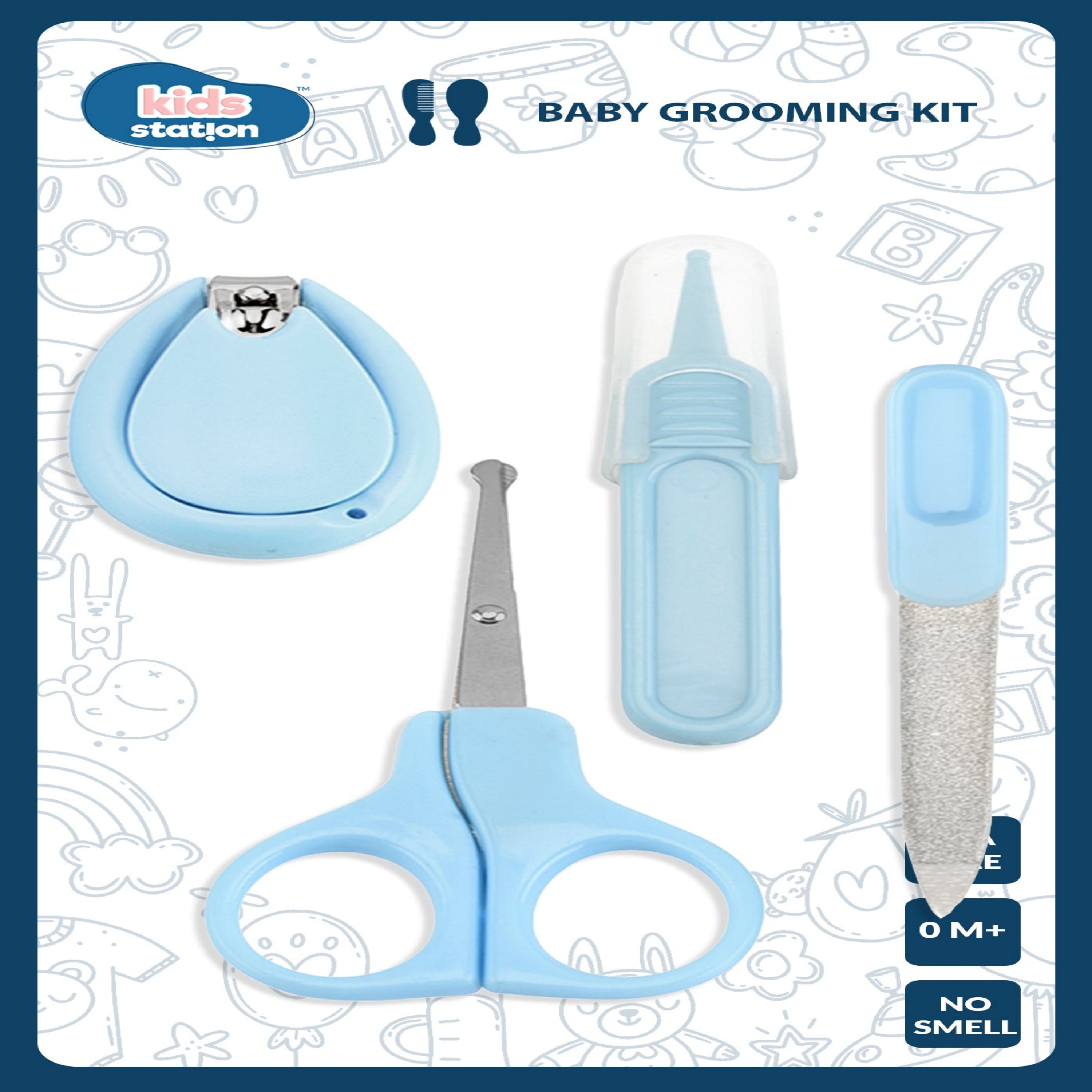 Baby Grooming Essentials 4-in-1 Set for Daily Use