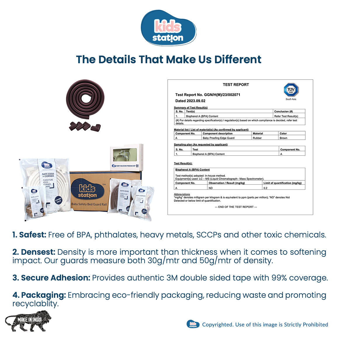 U-Shape Edge Guard Combo – Foam Strip + Corner Protectors for Baby Safety