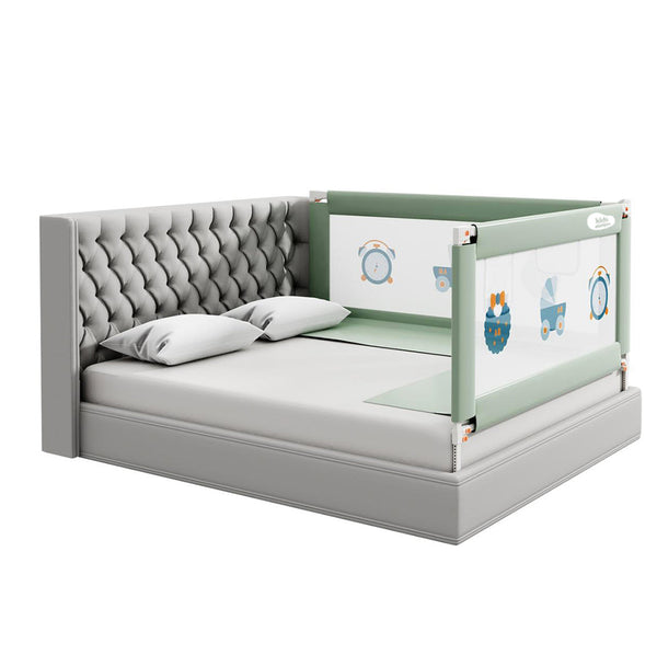 Kids Station™ Two Sides Green 6'6" x 6'0" Bed Guard Rail