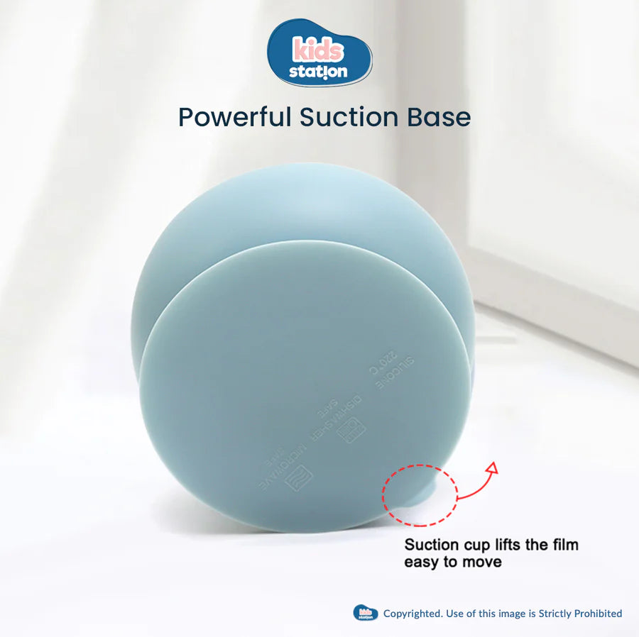 Baby Feeding Bowl & Spoon – Mess-Free Mealtime Essentials Blue