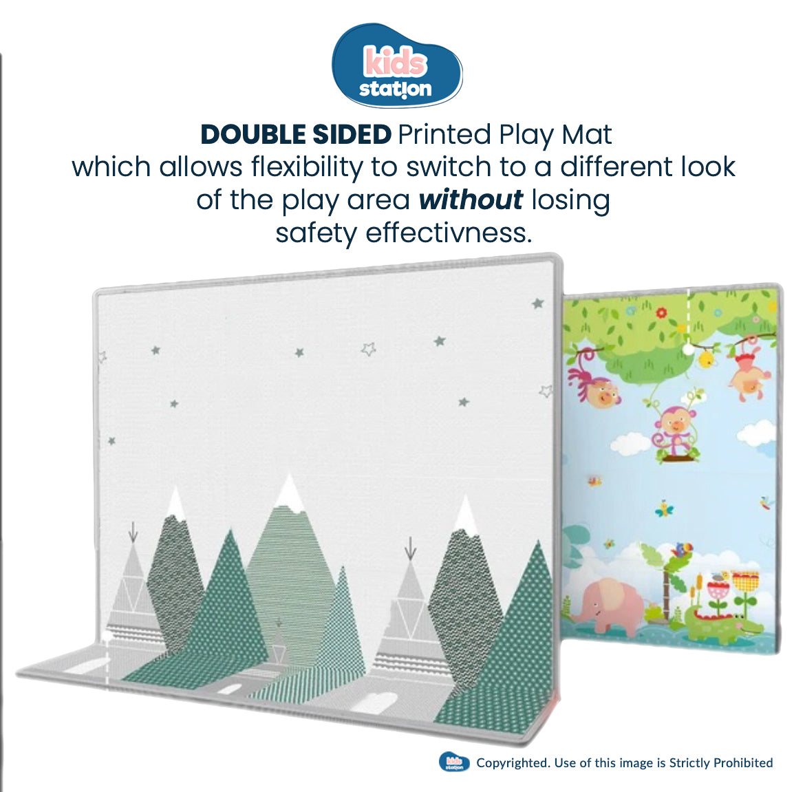 Foldable Baby Play Mats (180cm x 200cm x 1.0cm)