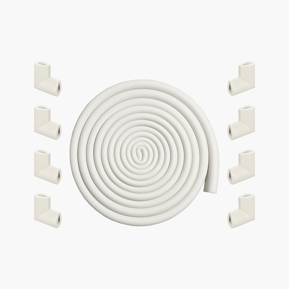 U-Shape Edge Guard Combo – Foam Strip + Corner Protectors for Baby Safety