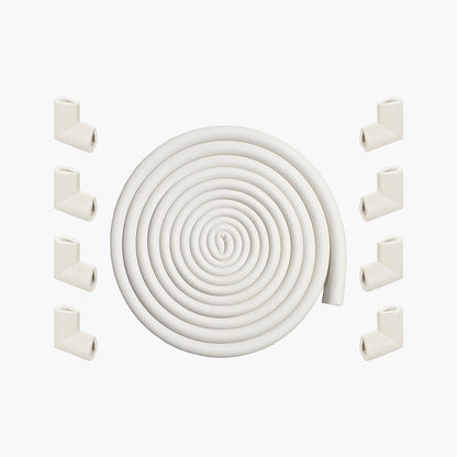 U-Shape Edge Guard Combo – Foam Strip + Corner Protectors for Baby Safety