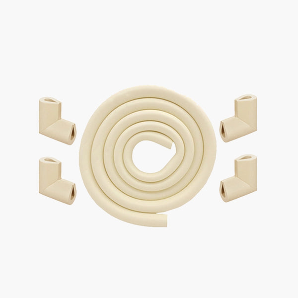 U-Shape Edge Guard Combo – Foam Strip + Corner Protectors for Baby Safety