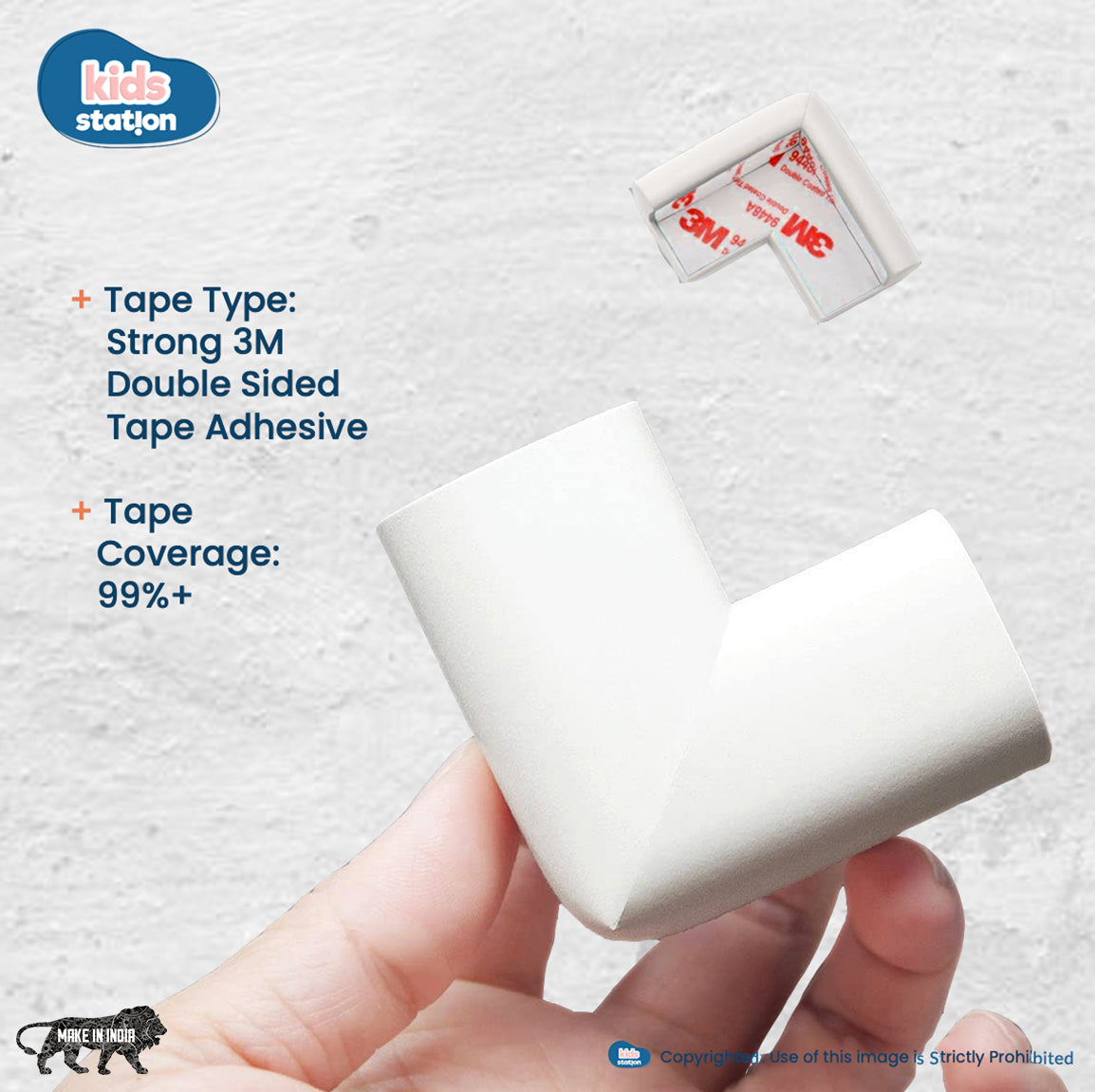 Kids Station L-Shape NBR Corner Guards for Baby Safety