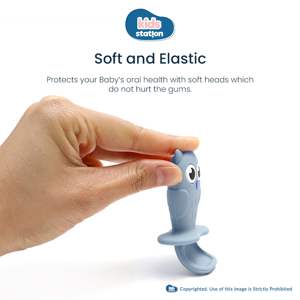 Cute Hooty the Owl Design Silicone Feeding Set