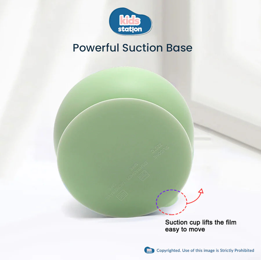 Baby Feeding Bowl & Spoon – Mess-Free Mealtime Essentials Green