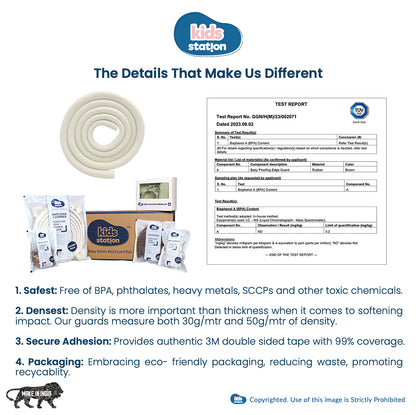 U Shaped Cushion Edge Guard for Glass Furniture for Baby Safety