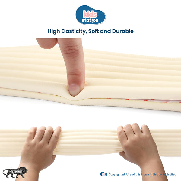 Kids Station Dense Foam Edge Guard for Baby Safety – W-Shape Cushion Protector for Furniture Edges