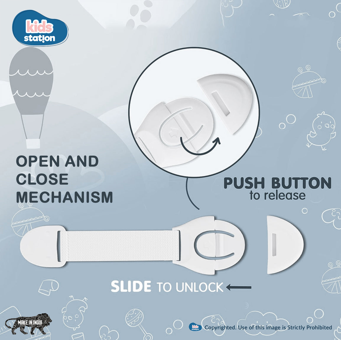 Nylon Baby Safety Locks - Made in India