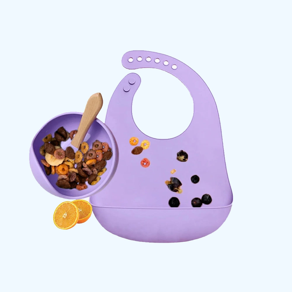 Silicone Survival Kit – 3-Piece Mess-Free Baby Feeding Essentials