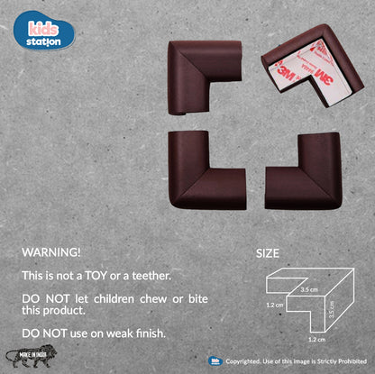 Kids Station L-Shape NBR Corner Guards for Baby Safety