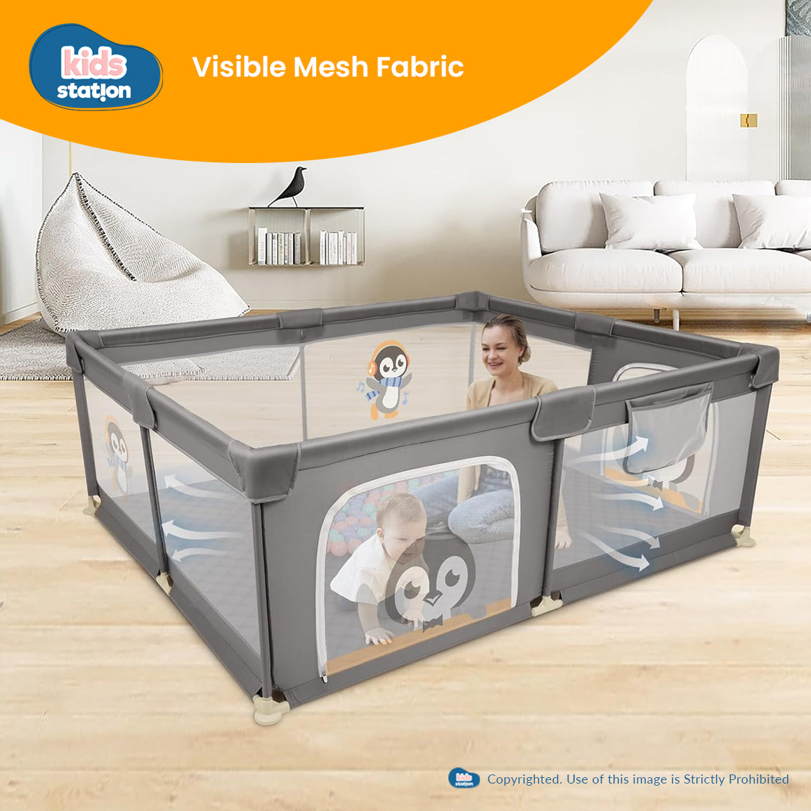 Playpen for Indoor & Outdoor Use for Babies