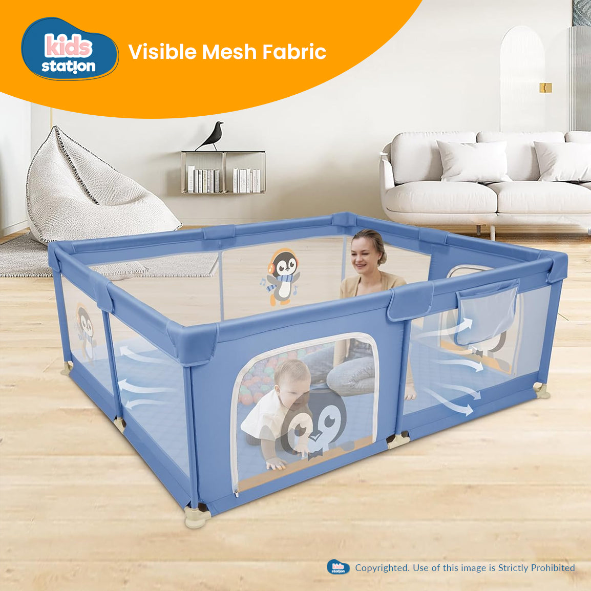 Playpen for Indoor & Outdoor Use for Babies